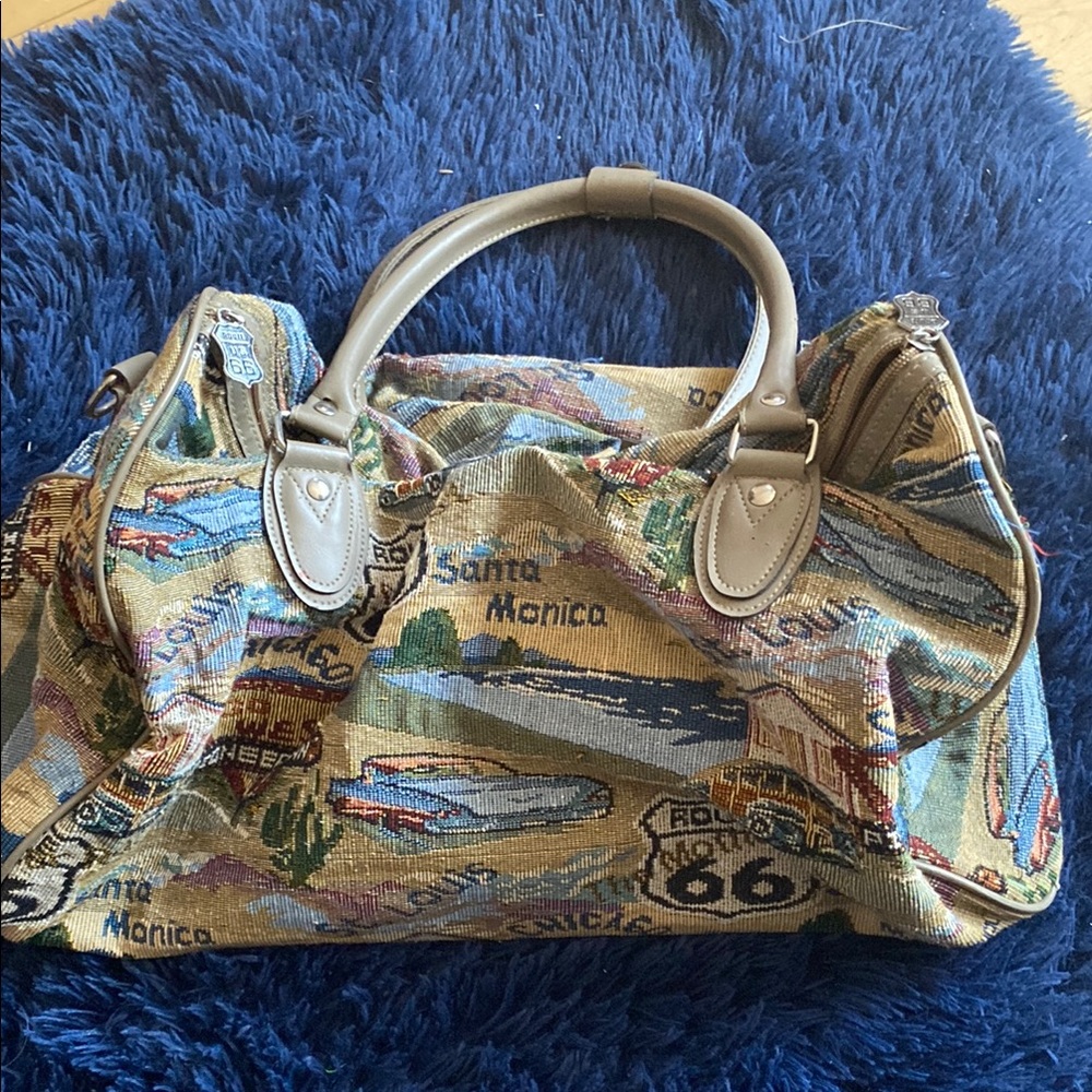 Route 66 Tapestry Women's Bag - Multicolor